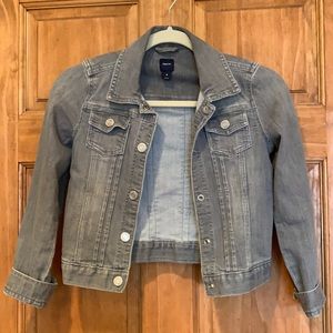 GapKids gray jean jacket soft denim girls medium